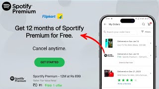 How To Get Spotify Premium Free  Flipkart Spotify Premium Coupon Redeem [upl. by Rennob143]