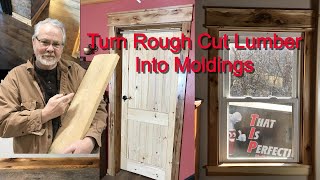 From Rough Cut Lumber to Finished moldings [upl. by Ehctav]