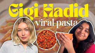 Recreating Gigi Hadids Viral TikTok Pasta COOK WITH ME👩‍🍳 [upl. by Africa]