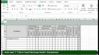 CREACIÓN DE SISTEMA DE REGISTRO EN EXCEL 2013  PARTE1 [upl. by Wiencke]