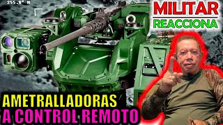 MILITAR COLOMBIANO reacciona a las AMETRALLADORAS a CONTROL REMOTO [upl. by Seko538]