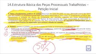 Estrutura básica da petição inicial trabalhista  2ª fase OAB  Bruno Klippel [upl. by Citarella]