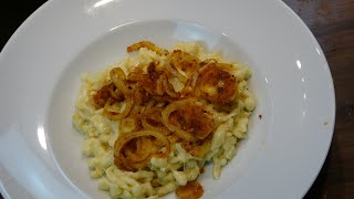 Allgäuer Käsespätzle mit Röstzwiebeln aus dem Monsieur Cuisine Connect  Selbstgemacht [upl. by Ennaeiluj592]