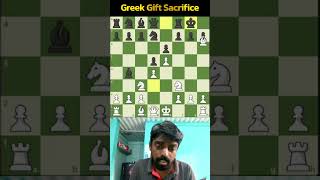 What is Greek Gift Sacrifice🤔🤔🤔 tamilichess learnchess [upl. by Amand]