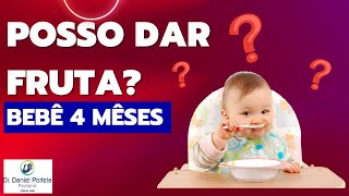 Dar fruta ao bebê de 4 meses tem vantagem [upl. by Daron]