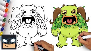 How To Draw Entbrat  My Singing Monsters [upl. by Seuqramed]