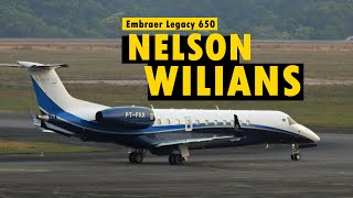 EMBRAER LEGACY 650 DO ADVOGADO NELSON WILIANS [upl. by Attenreb]