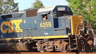 ExSeaboard EMD GP402 With Switcher in Lansdowne [upl. by Koball]