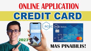 PAANO KUMUHA NG CREDIT CARD SA RCBC ONLINE  ONLINE RCBC CREDIT CARD APPLICATION  TAGALOG TIPS 2023 [upl. by Deb861]