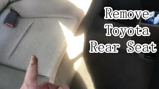 Toyota TERCEL COROLLA Rear Seat Removal 19911997 [upl. by Siberson]