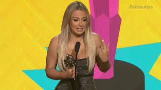 Tana Mongeau Accepts Creator of the Year for Shane Dawson  Streamys 2018 [upl. by Edrahc]