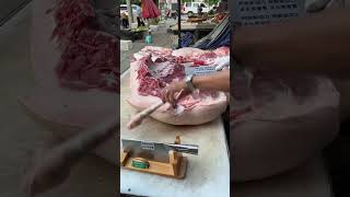 Pork cut  The best piece of meat  Slicing Pork  fresh pork pig [upl. by Aihseyt851]