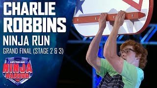 Charlie Robbins goes the Furthest Fastest in the Grand Final  Australian Ninja Warrior 2019 [upl. by Milah]