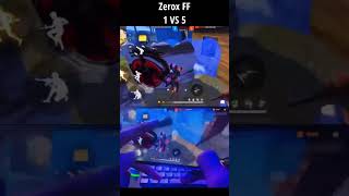 1 Vs 5 🎯  Zerox FF [upl. by Arihat]