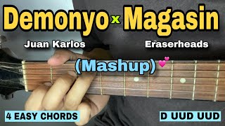 Demonyo x Magasin  Mashup EASY GUITAR TUTORIAL [upl. by Huskey]