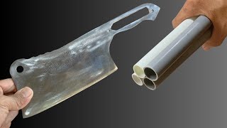 Dont throw away your PVC pipes I will show you how to make a knife handle out of PVC [upl. by Burnside]