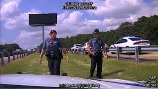 Dramatic 122 MPH PIT Maneuver Ends in Ejection  Arkansas Police Chase [upl. by Ahseekan784]