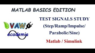 Test Signals Study using Simulink Matlab Basics Edition Part 8 [upl. by Henrion]