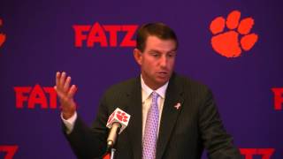 Dabo Swinney  Georgia Tech post game press conference [upl. by Gove373]