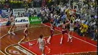 Finale scudetto 89 Enichem Livorno  Philips Milano [upl. by Regor]