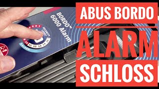 NEU Abus Bordo ALARM Schloß mit 100db und Erschütterungssensor [upl. by Ilyah882]