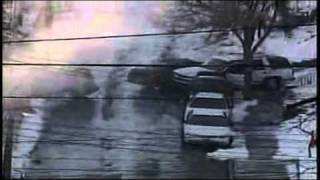 Cars Sliding Down Icy Road in Pittsburgh [upl. by Htebazila723]