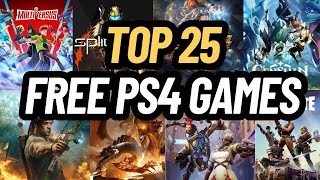 TOP 25 BEST FREE GAMES ON PS4 [upl. by Aivatan]