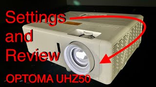 Optoma UHZ50 DLP Laser 4K Projector Review amp Calibration Settings [upl. by Otrevire]