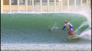 SUP Surfing the Kelly Slater Wave Pool [upl. by Odlabu]