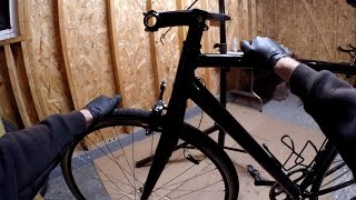 How To Install Threadless Stem Cables Bullhorn Handlebars Bike Blogger [upl. by Ibot]