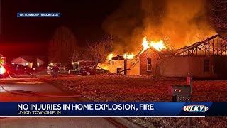 Home explosion in southern Indiana [upl. by Brunn]