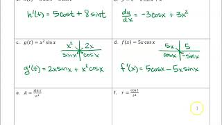 35 Derivatives of Trigonometric Functions Example 3 [upl. by Neuburger]