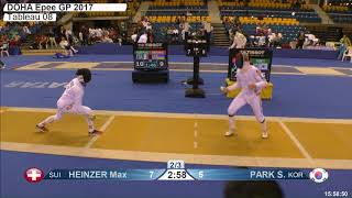 2018 387 M E Individual Doha QAT GP T08 02 yellow HEINZER SUI vs PARK KOR [upl. by Melda84]