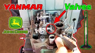 Yanmar Tractor Valves and Decompression Lever Adjustment [upl. by Auvil]