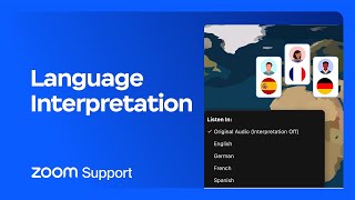 Using Language Interpretation in your meeting or webinar [upl. by Ayanahs]