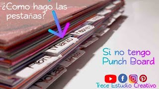 como hacer pestañas para agendas sin punch board [upl. by Winona540]