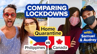 PHILIPPINES vs CANADA Lockdown Whats Life Like Comparing Quarantine rules during Coronavirus [upl. by Aikmat299]