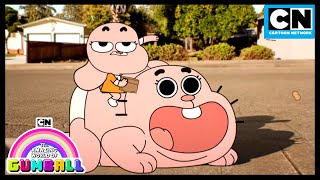 Tata stał się głupkowaty  Niesamowity świat Gumballa  Cartoon Network [upl. by Ettelliw]