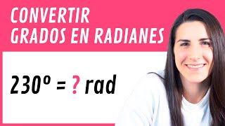 Convertir GRADOS en RADIANES 🌝 [upl. by Darryn]