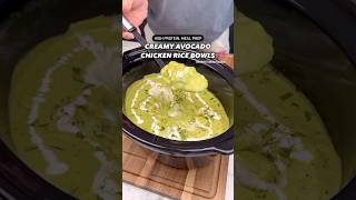 Creamy Avocado Chicken Rice Bowls  Easy amp Delicious Meal Prep HealthyEating MealPrep EasyRecipes [upl. by Liddy]