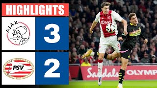 Ajax vs PSV Eindhoven 3  2  HIGHLIGHTS amp GOALS  Eredivisie 202425 [upl. by Cicely731]