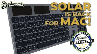 Macally Wireless Solar Keyboard for Mac Review [upl. by Volkan617]