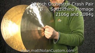 Orchestral crash cymbals pair by Matt Nolan [upl. by Spalla]