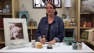 FolkArt Home Decor How To Create a Distressed Finish With Donna Dewberry [upl. by Iaj157]