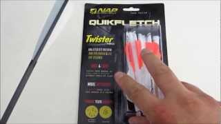 How to Install NAP QuikFletch Twister Vanes on Your Arrow  Mudd Creek [upl. by Stichter7]