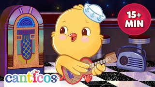 Best of Rickie Chickie Canticos bilingual Preschool Spanish Songs Pio Pio [upl. by Ahsinhoj581]