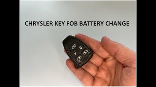 Chrysler Jeep Grand Voyager Key Fob Battery Replacement [upl. by Revolc]