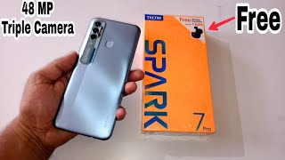 Tecno Spark 7 Pro Unboxing and First Look  Unique Design  5000 mAh Battery  48MP Triple Camera [upl. by Paderna]