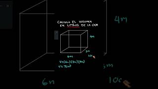 volumen caja en litros maths basicofacil [upl. by Sholeen636]