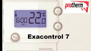 Exacontrol 7 подробная настройка Protherm [upl. by Rats805]